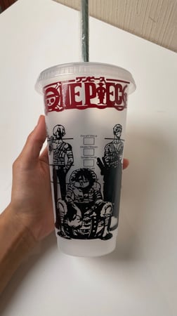 كوب ستاربكس ون بيس للمشرربات البارده