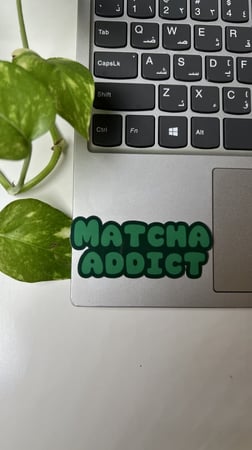 6 ستيكرز ماتشا ضد الماء