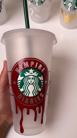 كوب ستاربكس The Vampire Diaries للمشروبات البارده 710 مل