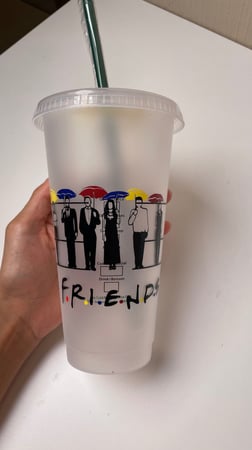 كوب فريندز للمشروبات البارده 700 مل