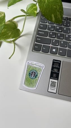 6 ستيكرز ماتشا ضد الماء