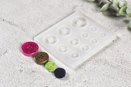 قالب سيليكون لصنع أزرار بتصميم مميز