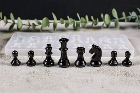 قالب سيليكون أحجار الشطرنج