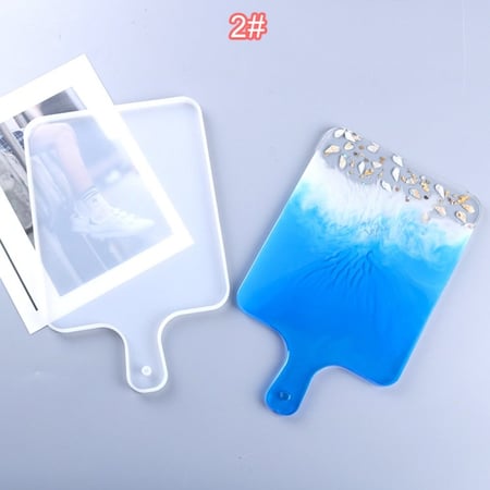 قوالب سيليكون لوح تقديم  2 قطعة شكل 2