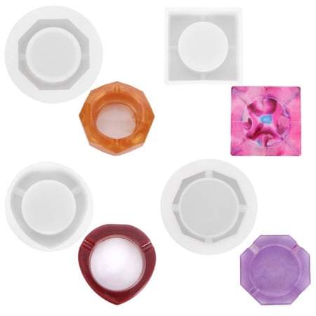 قالب سيليكون منفضة 4 قطعة