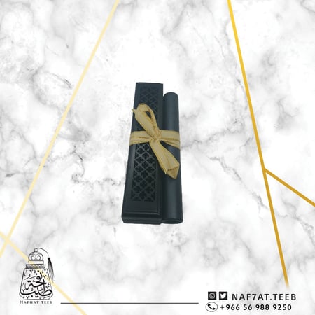مبخرة ذكية خشبية صغيرة ملكي (بدون صندوق) +عشرين عود كمبودي طبيعي مع حافظتها