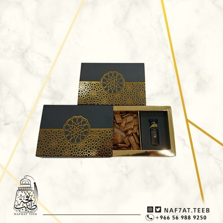علبة إهداء ربع تولة مع أوقية بخور (فارغة)