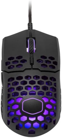 Cooler Master MM711 RGB-LED Lightweight Wired Gaming Mouse - Black Matte