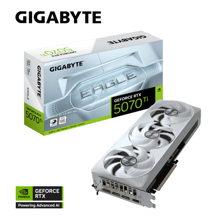 GIGABYTE VGA RTX 5070 TI EAGLE OC ICE 16GB