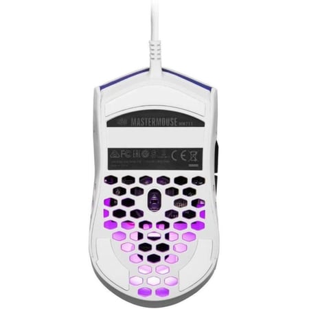 Cooler Master MM711 RGB-LED Lightweight Wired Gaming Mouse - White Matte