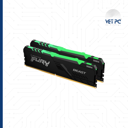 Kingston FURY Beast RGB 16GB (8*2)  3200MT/s DDR4
