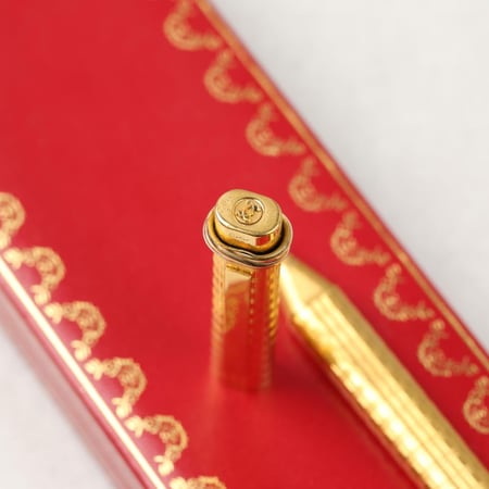 Cartier Pen 1980s - قلم كارتييه فنتج 1980 ذهبي