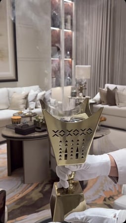 مبخرة راقية ذهبي