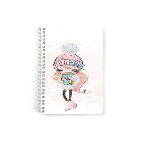 دفتر  سلك A5 ورق مسطر 60  ورقة