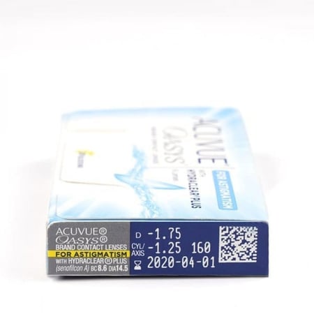 عدسات اويسس شفافة شهرية للانحراف استجماتزم