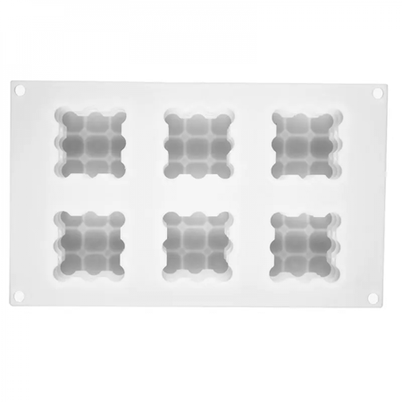 قالب شمعة الببلز 6 حبات متلاصقة