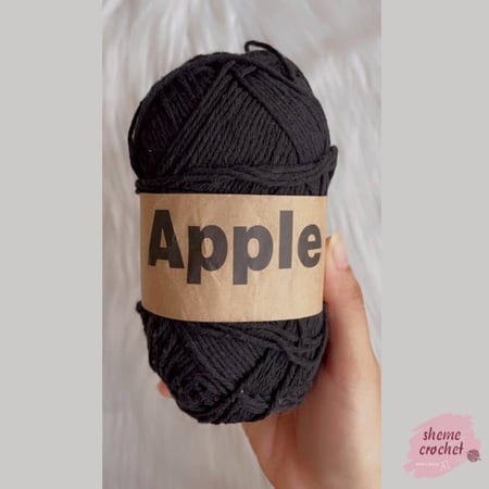 خيط قطن Apple أسود Apple Yarn