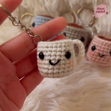 كروشيه ميدالية كُوب السّعَادة