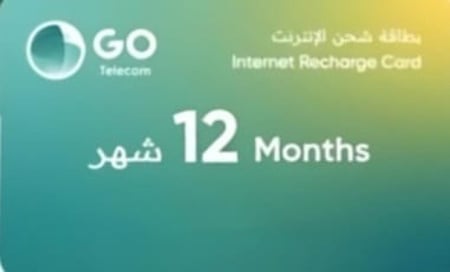 بطاقة Go 4G بيانات 12 شهر