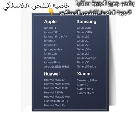 شاحن نقال بقوة 10 الاف لاسلكي لاصق