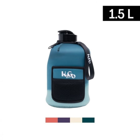 قارورة اتش تو قو " الشفق " سعة 1.5 لتر + مع مغناطيس مدمج لتثبيت الجوال