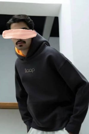 بلوفر شتوي مع اسواره تفصيل رمادي