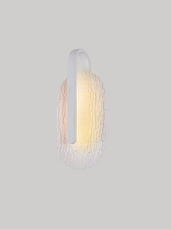 أبليك جداري مودرن، لون أبيض، تصميم عصري، إضاءة LED، قدرة 24 واط، ارتفاع 30 سم، ضمان سنتين، مناسب لغرفة النوم وغرفة الجلوس والممرات موديل 6993-WH