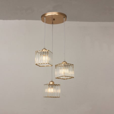 انارة علاقي ثلاثي لون ذهبي 1023-3