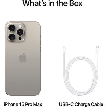 ايفون 15 برو ماكس 256 جيجابايت - ضمان سنتين تيتانيوم طبيعي حاسبات العرب -  Iphone 15ProMax256GB