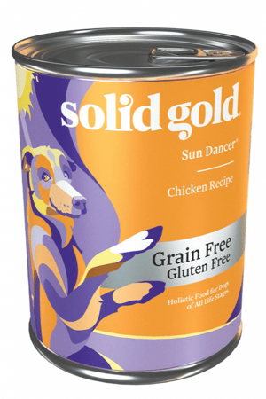 سوليد جولد غذاء للكلاب بالدجاج خالي من الحبوب 374 جم