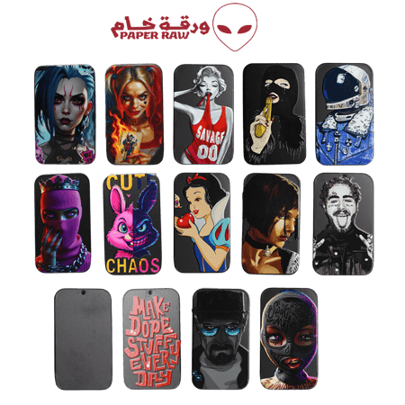 علبة حفظ معدنية بتصاميم متعددة