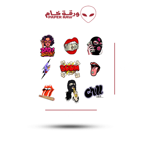 ستيكرات ستريت آرت بتصاميم فنية جريئة مستوحاة من فن الشارع