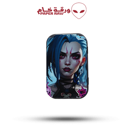 علبة حفظ معدنية حجم وسط بتصميم جينكس