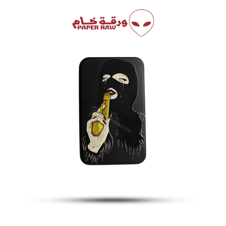 علبة حفظ معدنية حجم كبير بتصميم قن قيرل