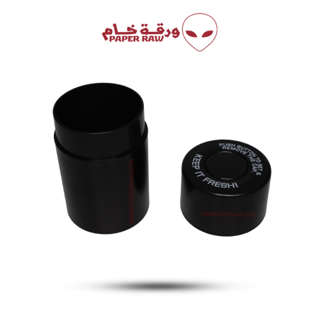 علبة حفظ أسطوانية بغطاء