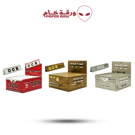 ورق او سي بي حجم كنج انواع مختلفة ابيض وقولد واكس بيرت