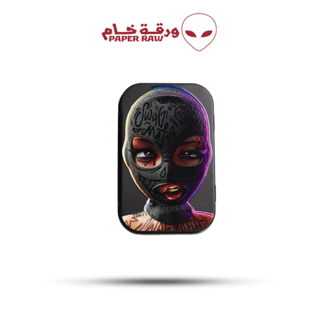 علبة حفظ معدنية حجم وسط بتصميم روبورو