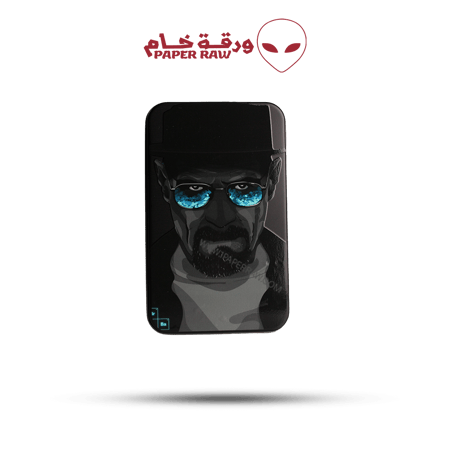 علبة حفظ معدنية حجم كبير بتصميم والتر وايت