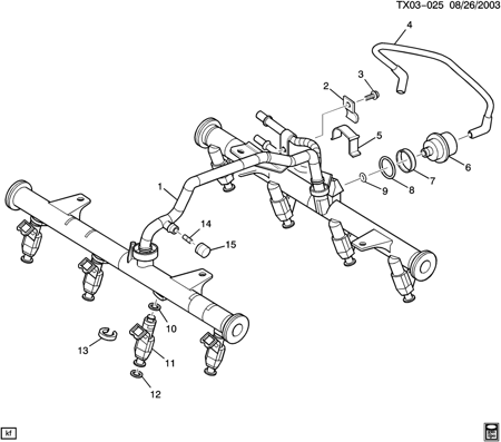 حساس ضغط بنزين جمس/سوبربان/يوكن/تاهو 03/00⭐⭐⭐