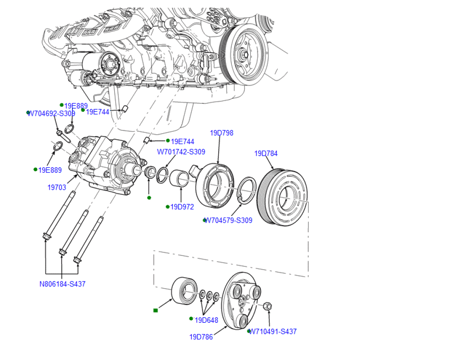 كمبروسر مكيف E-350/E-450/فورد 07/04 اكسيرجن 05/00 كامل ⭐⭐⭐