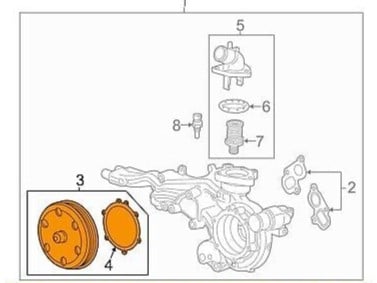 طرمبة ماء جمس/سوبربان/يوكن/تاهو 20/15