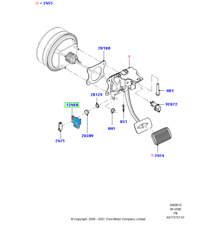 حساس  دعسة فرامل فورد 11/03⭐⭐⭐