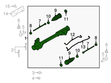 علبة دركسون تحتاني MKT/فليكس/تورس 12/10 ⭐⭐⭐