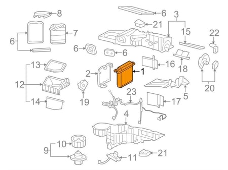 ثلاجة مكيف امامي جمس/سوبربان/يوكن/تاهو 06/00⭐⭐⭐