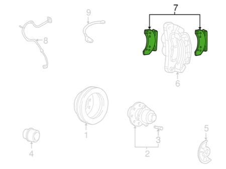 قماش امامي F-350/F-250/اكسيرجن 05/99