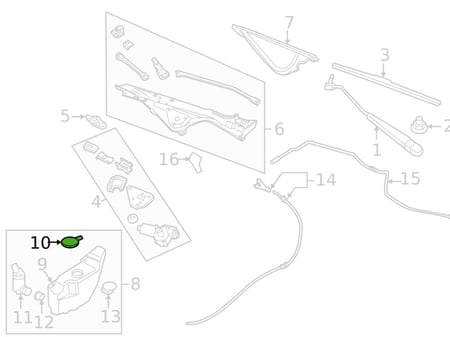 غطاء قربة مساحات فورد/لينكون/ميركوري متعدد الموديلات ⭐⭐⭐