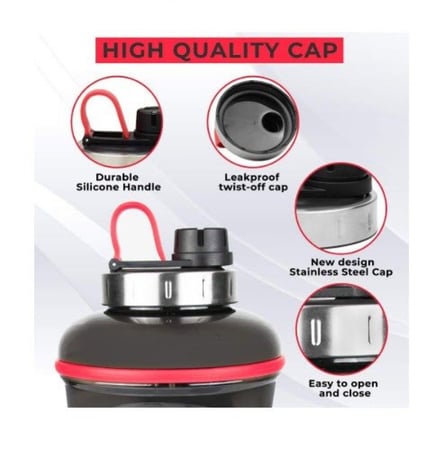 جالون الماء سعة 3200ملليتر (3.2 ليتر) للرياضات والرحلات الخارجية