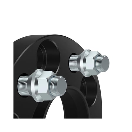 SR Performance 20mm Hubcentric Wheel Spacers Black Mustang 2015-2026