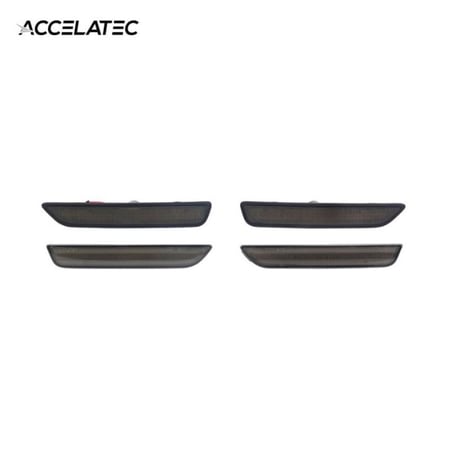 ACCELATEC Side Marker Lights LED Smoked Lens Front Rear Set Mustang 20