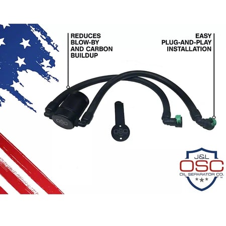 JLT Driver Side Oil Separator 3029D-B Mustang EcoBoost 2015-2023